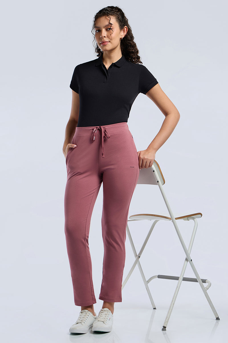 ESSENTIAL RELAXED FULL LENGTH PANTS - Deco Rose
