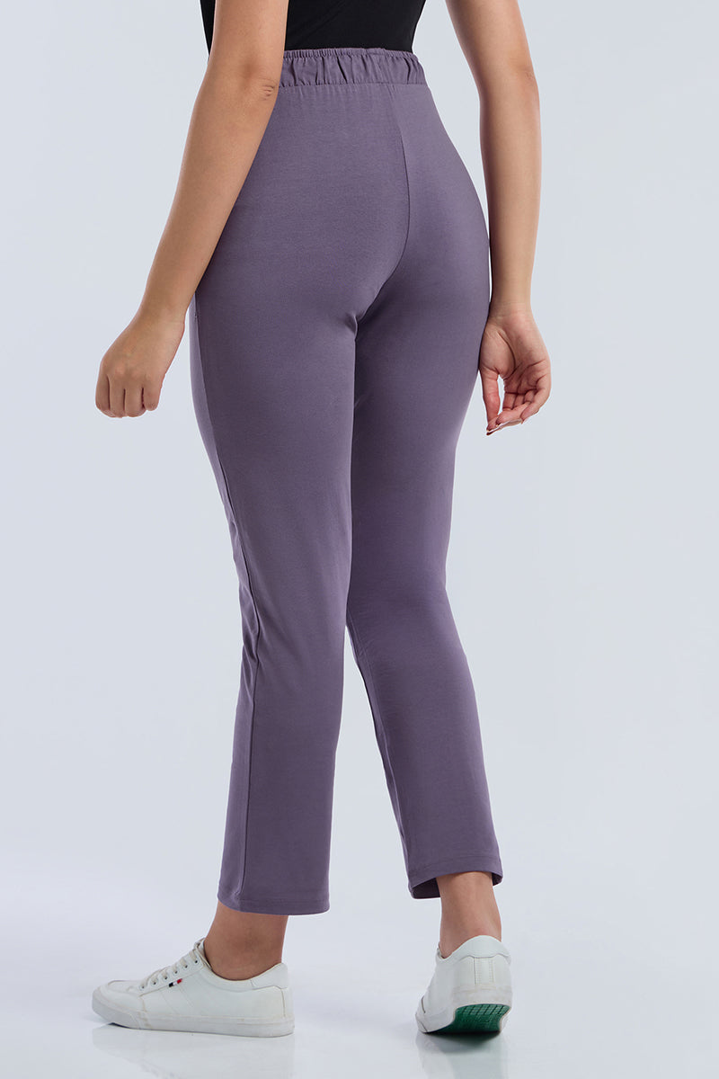 ESSENTIAL RELAXED FULL LENGTH PANTS - Mulled Grape - Image 2 of 6
