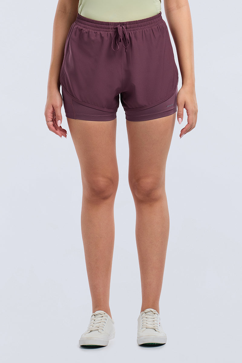 ENERGIZE ACTIVE SHORTS - EggPlant