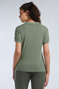 Classic Rib Polo Tee - Sea Spray thumbnail 5