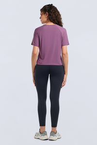 Full mesh workout tee - Purple base thumbnail 6
