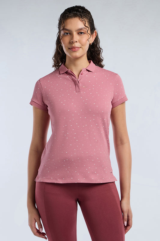 ELEMENTS CLASSIC POLO - Heartbeat Print