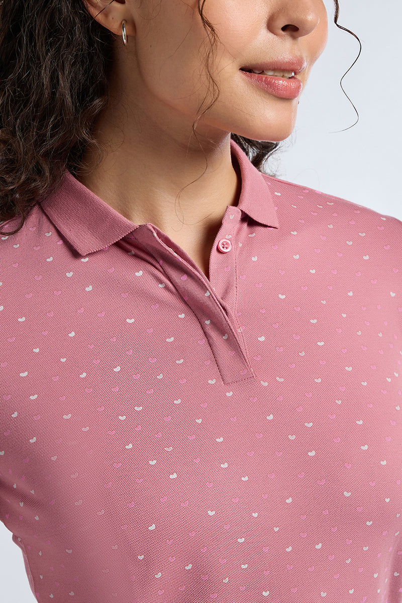ELEMENTS CLASSIC POLO - Heartbeat Print