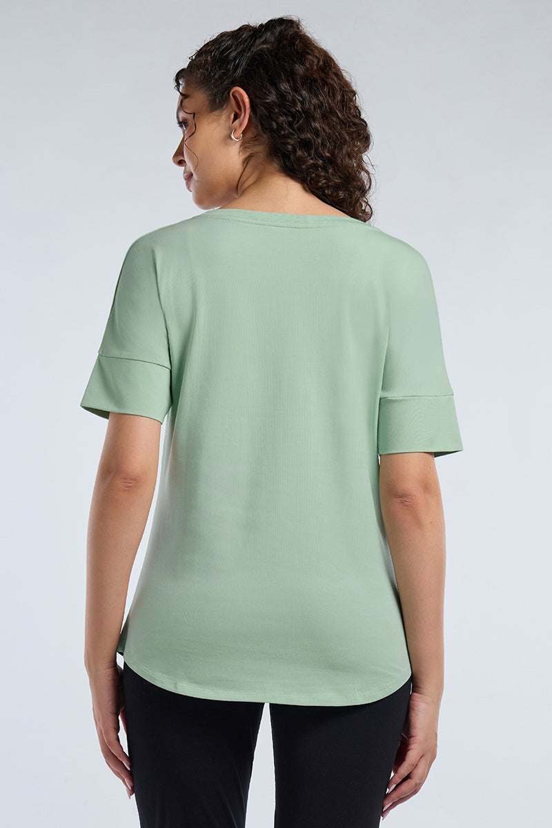 ELEMENTS LONG LENGTH TEE - Aqua Foam - Image 2 of 7