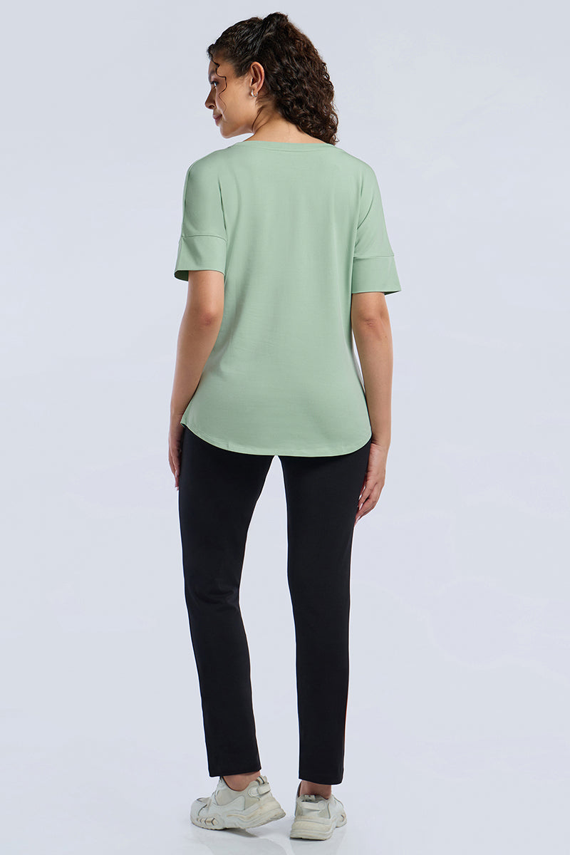 ELEMENTS LONG LENGTH TEE - Aqua Foam