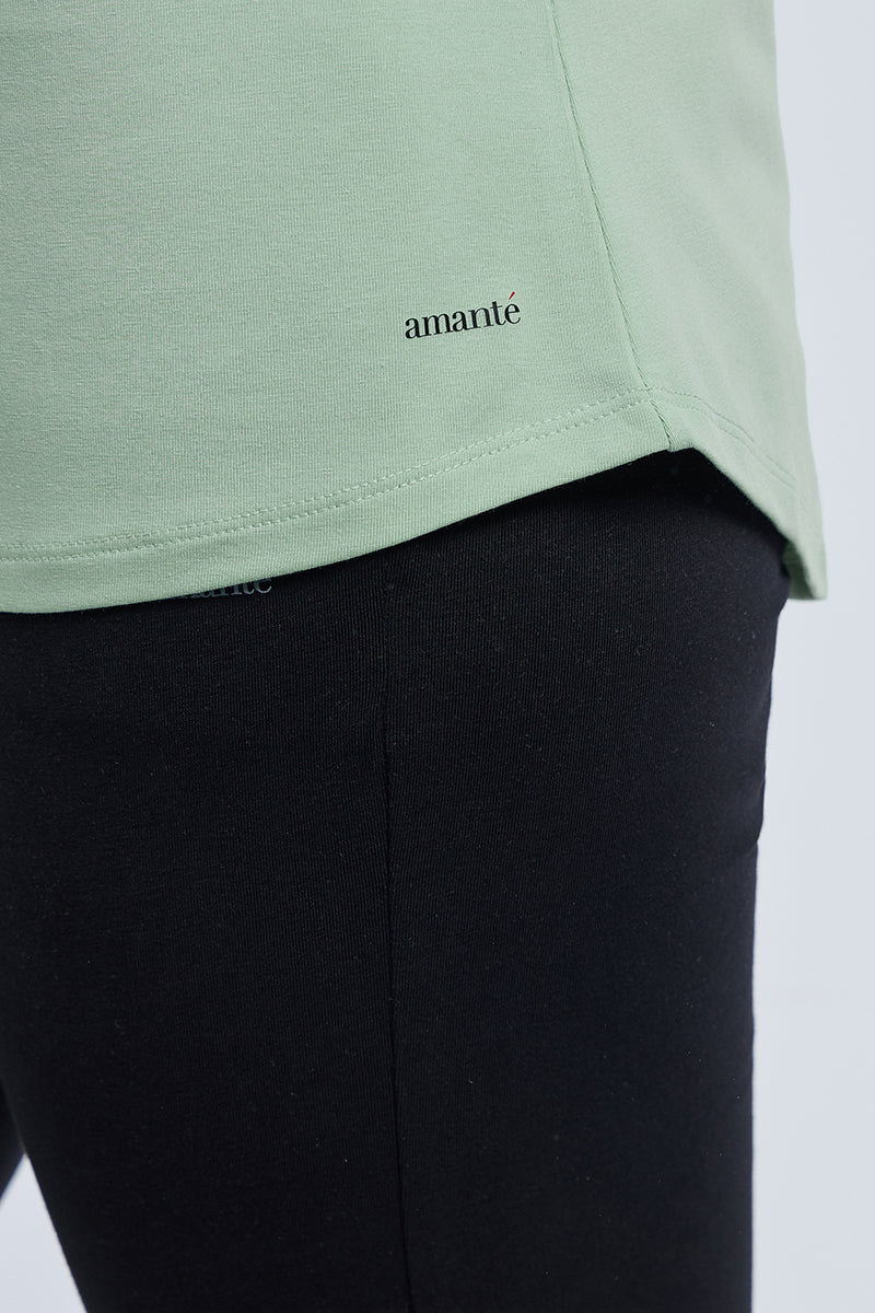 ELEMENTS LONG LENGTH TEE - Aqua Foam - Image 5 of 7