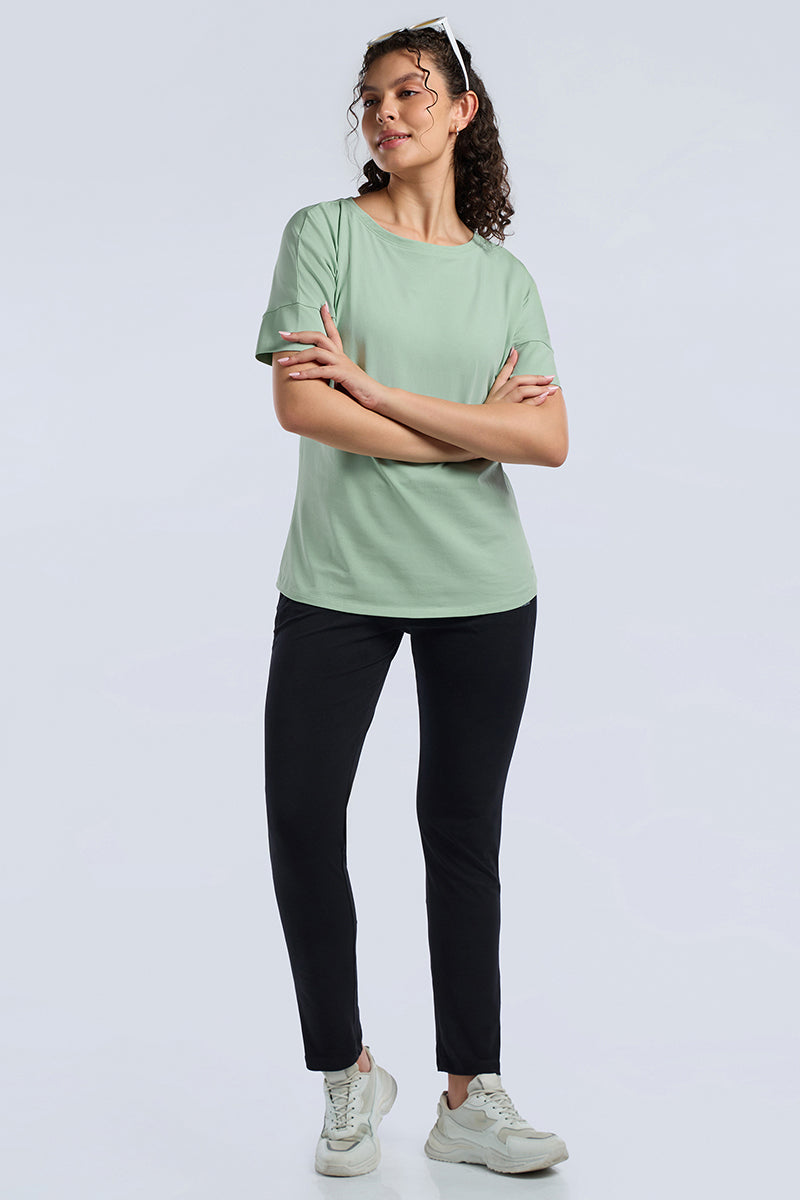 ELEMENTS LONG LENGTH TEE - Aqua Foam - Image 7 of 7