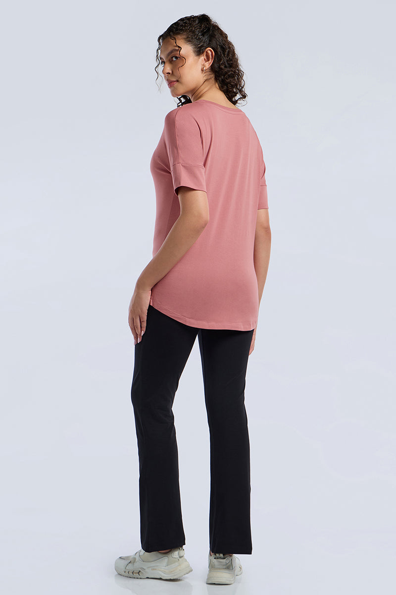 ELEMENTS LONG LENGTH TEE - Dusty Rose - Image 1 of 7