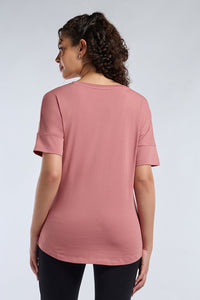 ELEMENTS LONG LENGTH TEE - Dusty Rose thumbnail 2
