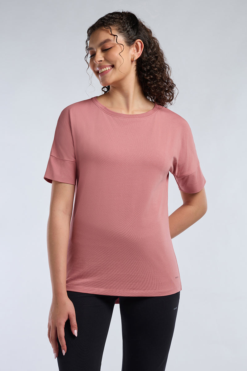 ELEMENTS LONG LENGTH TEE - Dusty Rose - Image 3 of 7