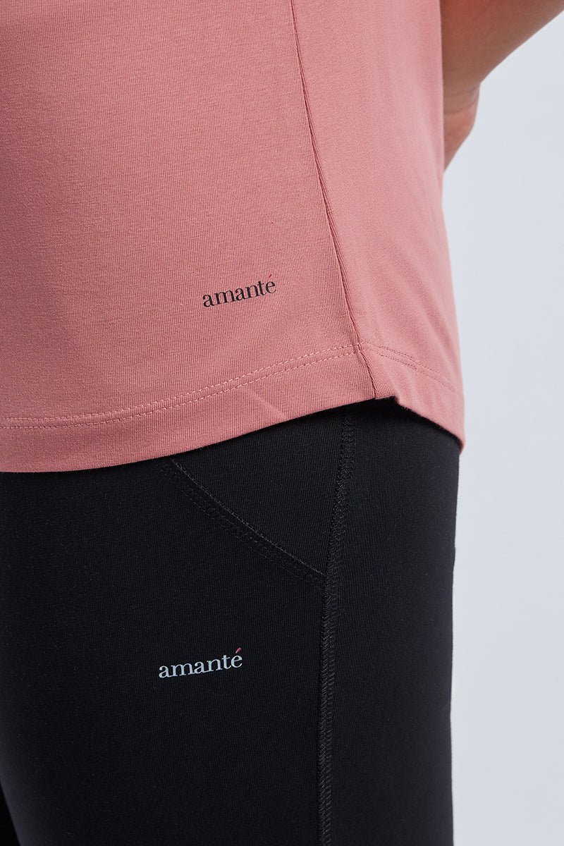ELEMENTS LONG LENGTH TEE - Dusty Rose - Image 6 of 7