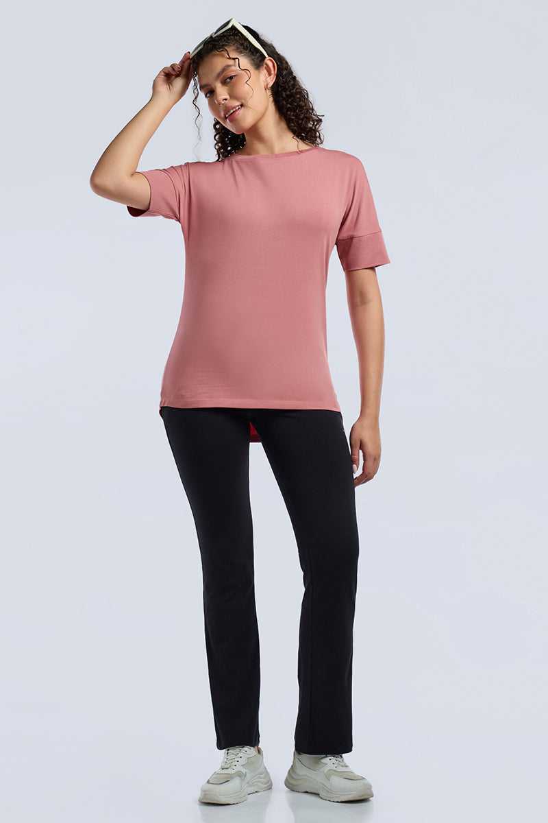 ELEMENTS LONG LENGTH TEE - Dusty Rose - Image 7 of 7