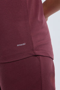 ELEMENTS LONG LENGTH TEE - Maroon Banner thumbnail 5