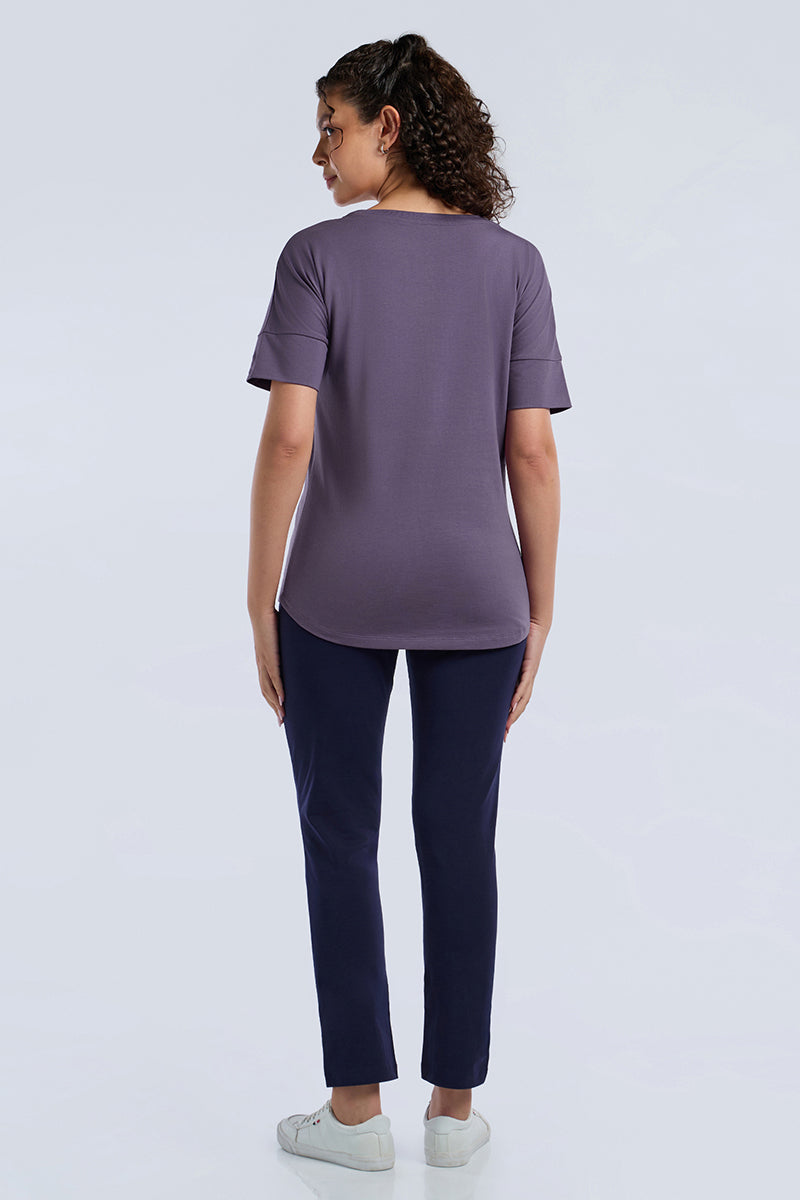ELEMENTS LONG LENGTH TEE - Mulled Grape - Image 2 of 7