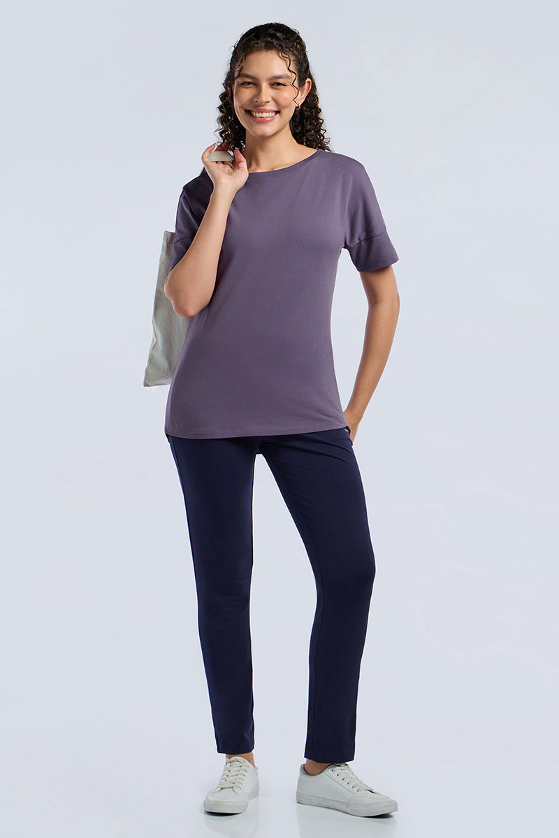 ELEMENTS LONG LENGTH TEE - Mulled Grape - Image 7 of 7