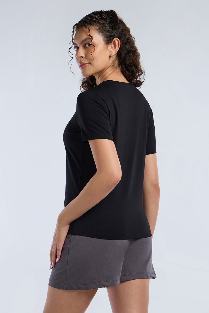 ESSENTIAL PRINTED TEE - Black Base - Image 3 of 6