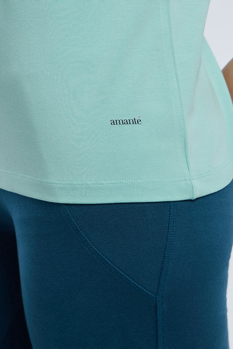 ESSENTIAL PRINTED TEE - Pastel Turquoise Base - Image 5 of 6