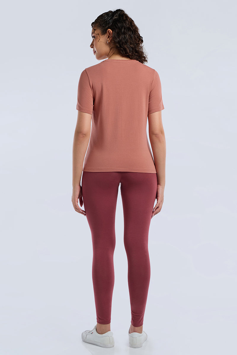 ESSENTIAL PRINTED TEE - Brick Dust Base - Image 1 of 7