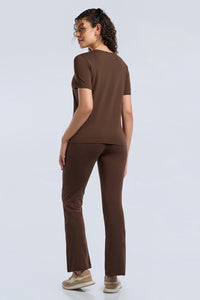ESSENTIAL PRINTED TEE - Shaved Chocolate Base thumbnail 3