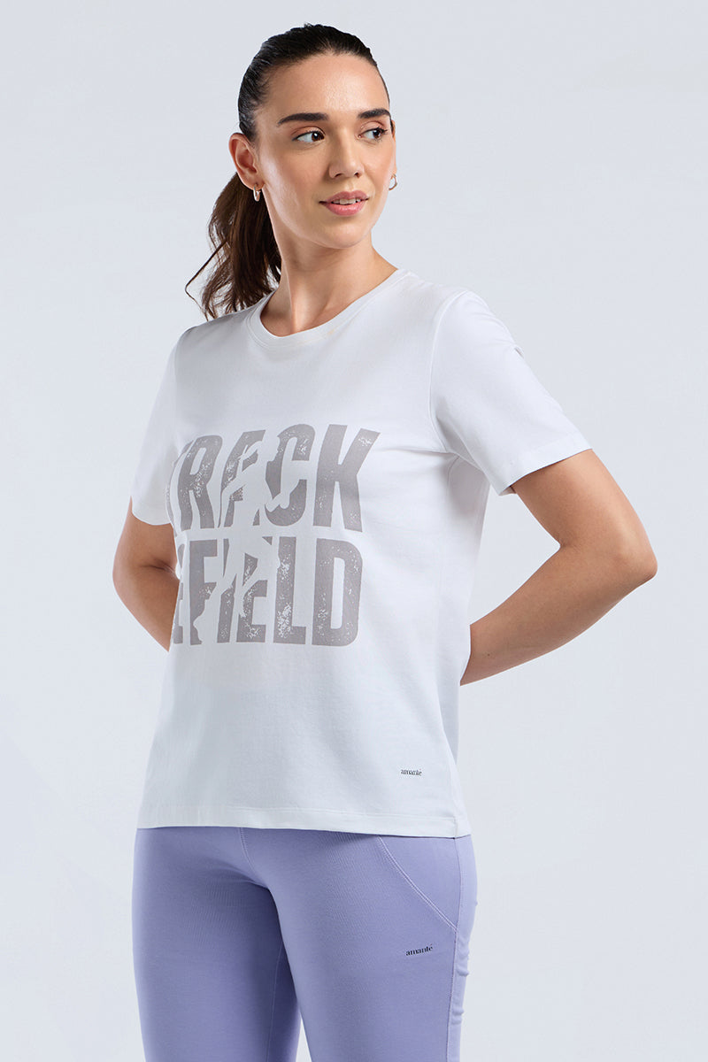 ESSENTIAL PRINTED TEE - White Base