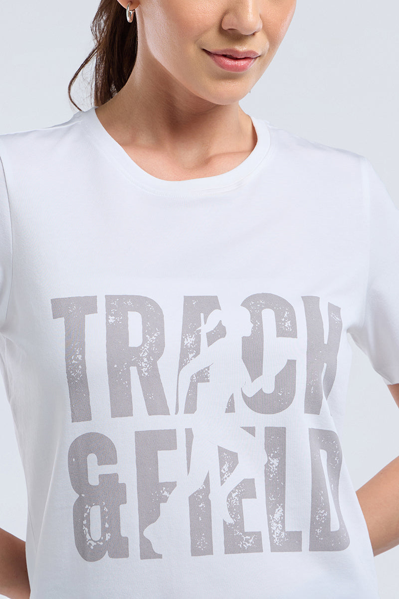 ESSENTIAL PRINTED TEE - White Base