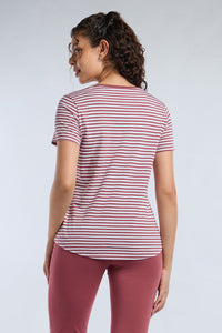 ESSENTIAL STRIPE TEE - Deco Rose Stripes thumbnail 2