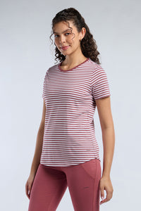 ESSENTIAL STRIPE TEE - Deco Rose Stripes thumbnail 3