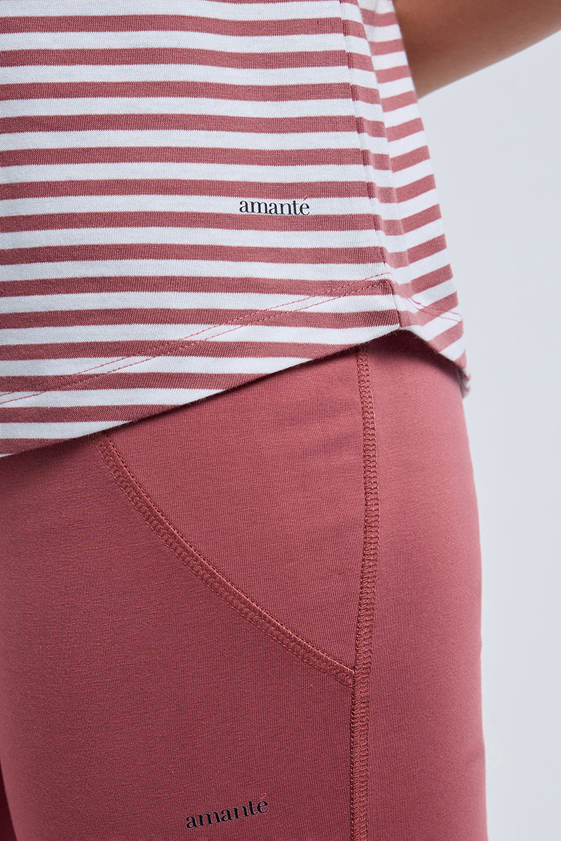 ESSENTIAL STRIPE TEE - Deco Rose Stripes