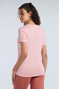 ESSENTIAL STRIPE TEE - Pale Rosette Stripes thumbnail 2