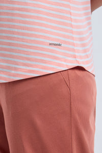 ESSENTIAL STRIPE TEE - Pale Rosette Stripes thumbnail 5