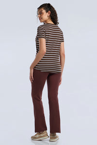 ESSENTIAL STRIPE TEE - Shaved Chocoloate Stripes thumbnail 6