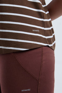 ESSENTIAL STRIPE TEE - Shaved Chocoloate Stripes thumbnail 5
