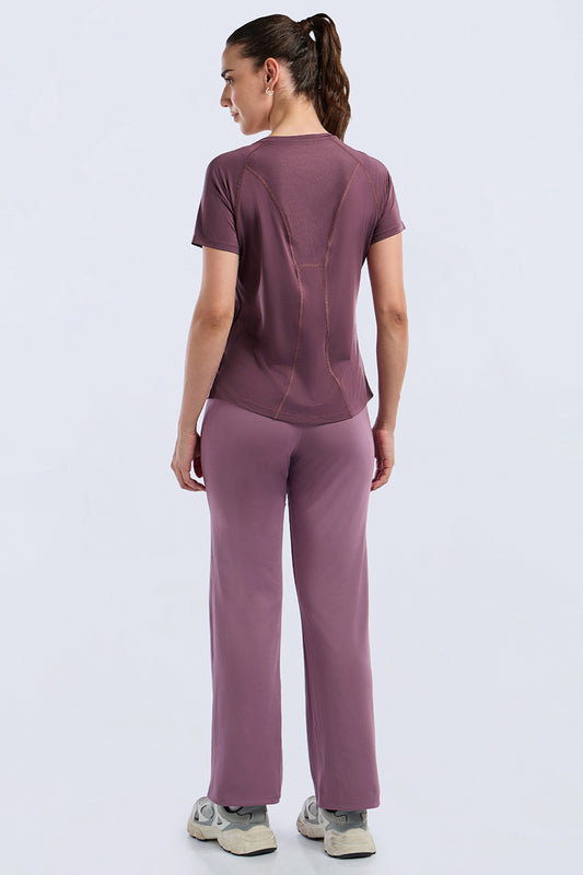 ENERGIZE ACTIVE-FLEX TEE - EggPlant