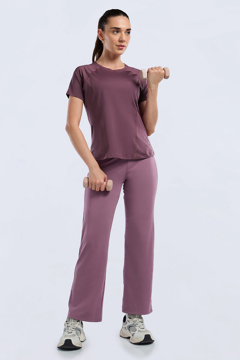 ENERGIZE ACTIVE-FLEX TEE - EggPlant