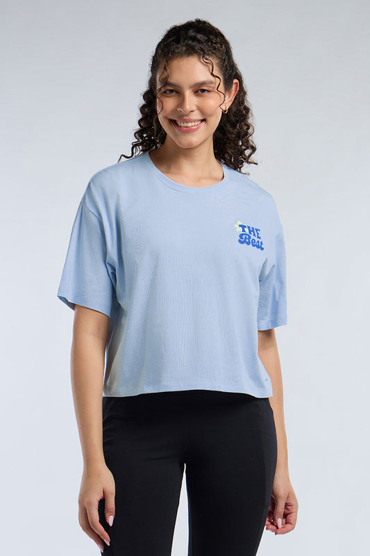 ELEMENTS CHIC CROP TEE - Halogen Base