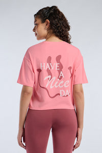 ELEMENTS CHIC CROP TEE - Flamingo Base thumbnail 2