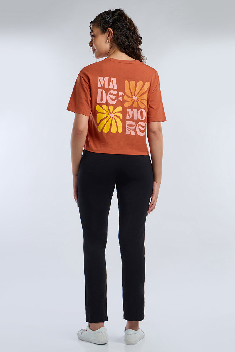 ELEMENTS CHIC CROP TEE  - Spice Route Base - Image 1 of 7