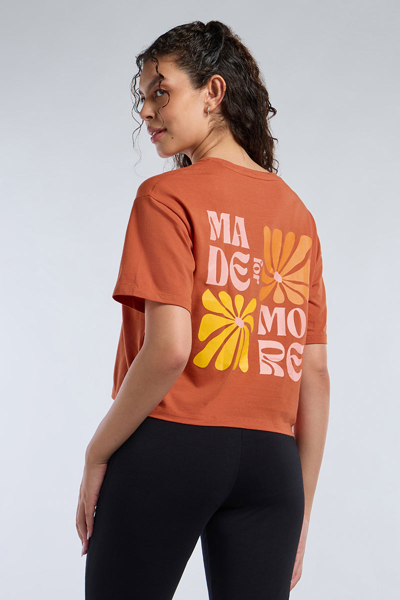 ELEMENTS CHIC CROP TEE  - Spice Route Base