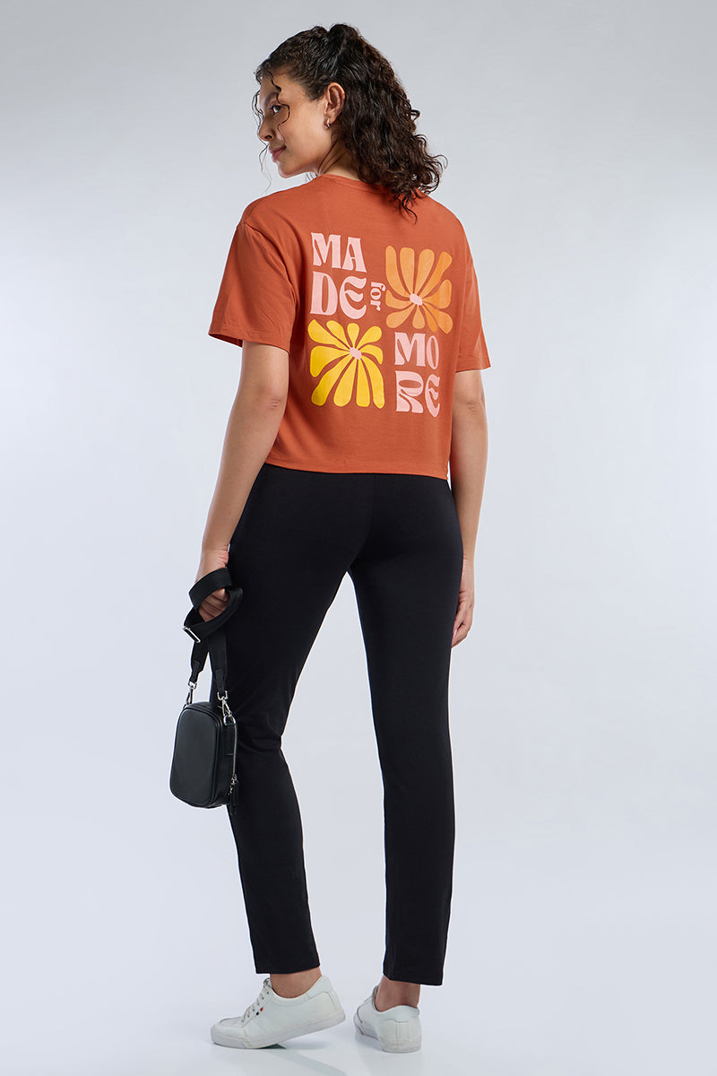ELEMENTS CHIC CROP TEE  - Spice Route Base - Image 3 of 7
