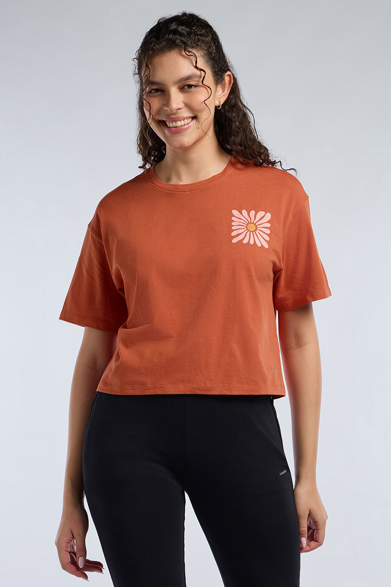 ELEMENTS CHIC CROP TEE  - Spice Route Base - Image 4 of 7