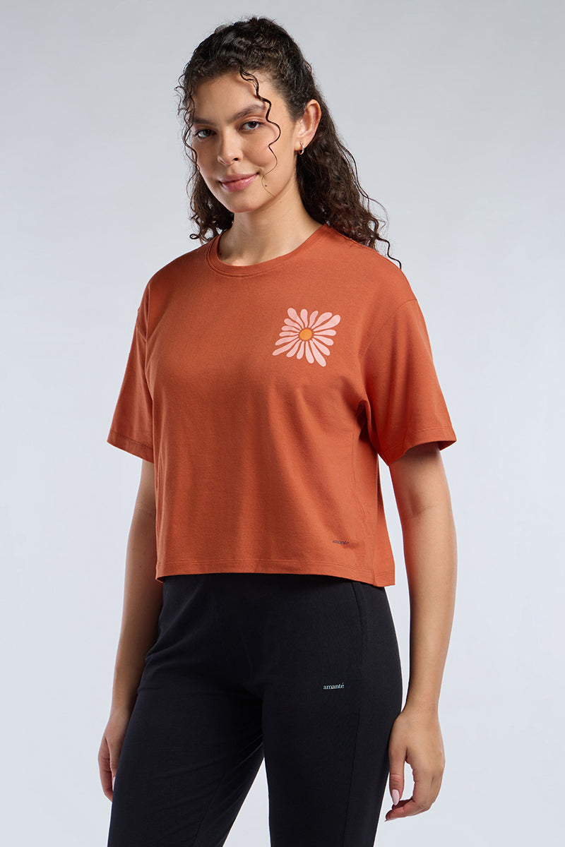 ELEMENTS CHIC CROP TEE  - Spice Route Base - Image 5 of 7
