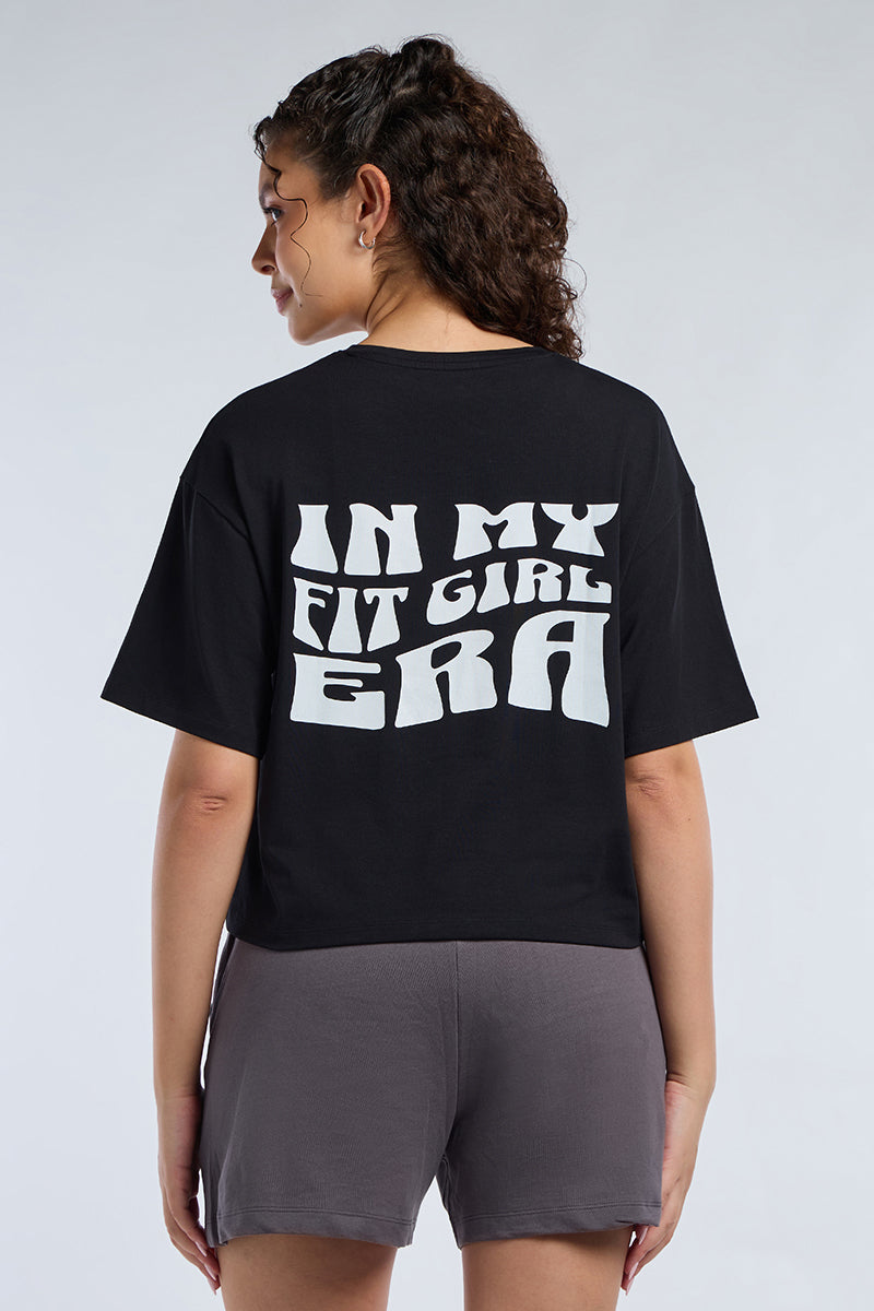 ELEMENTS CHIC CROP TEE - Black Base