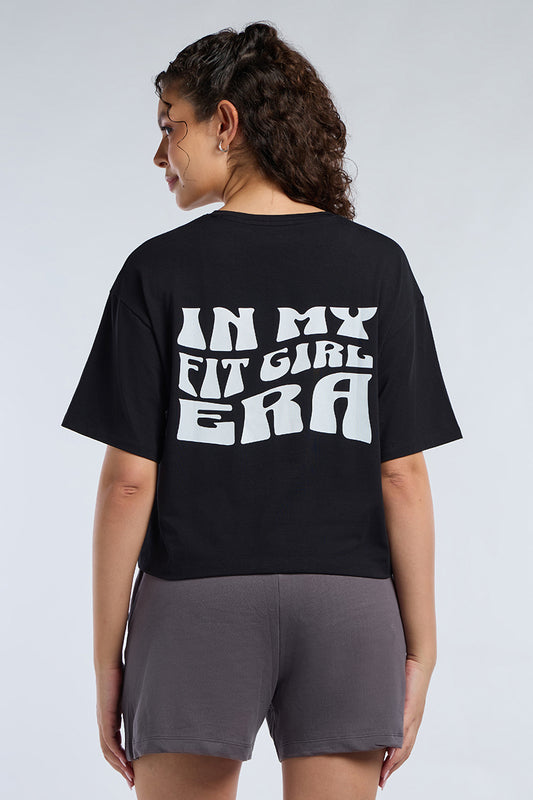 ELEMENTS CHIC CROP TEE - Black Base