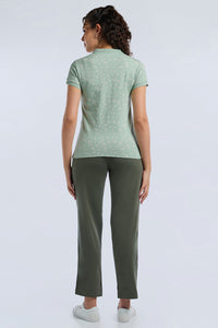 ELEMENTS CLASSIC POLO - Aqua Florals Print thumbnail 6
