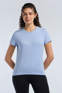 ESSENTIAL CREW NECK TEE - Cashemere Blue thumbnail 1