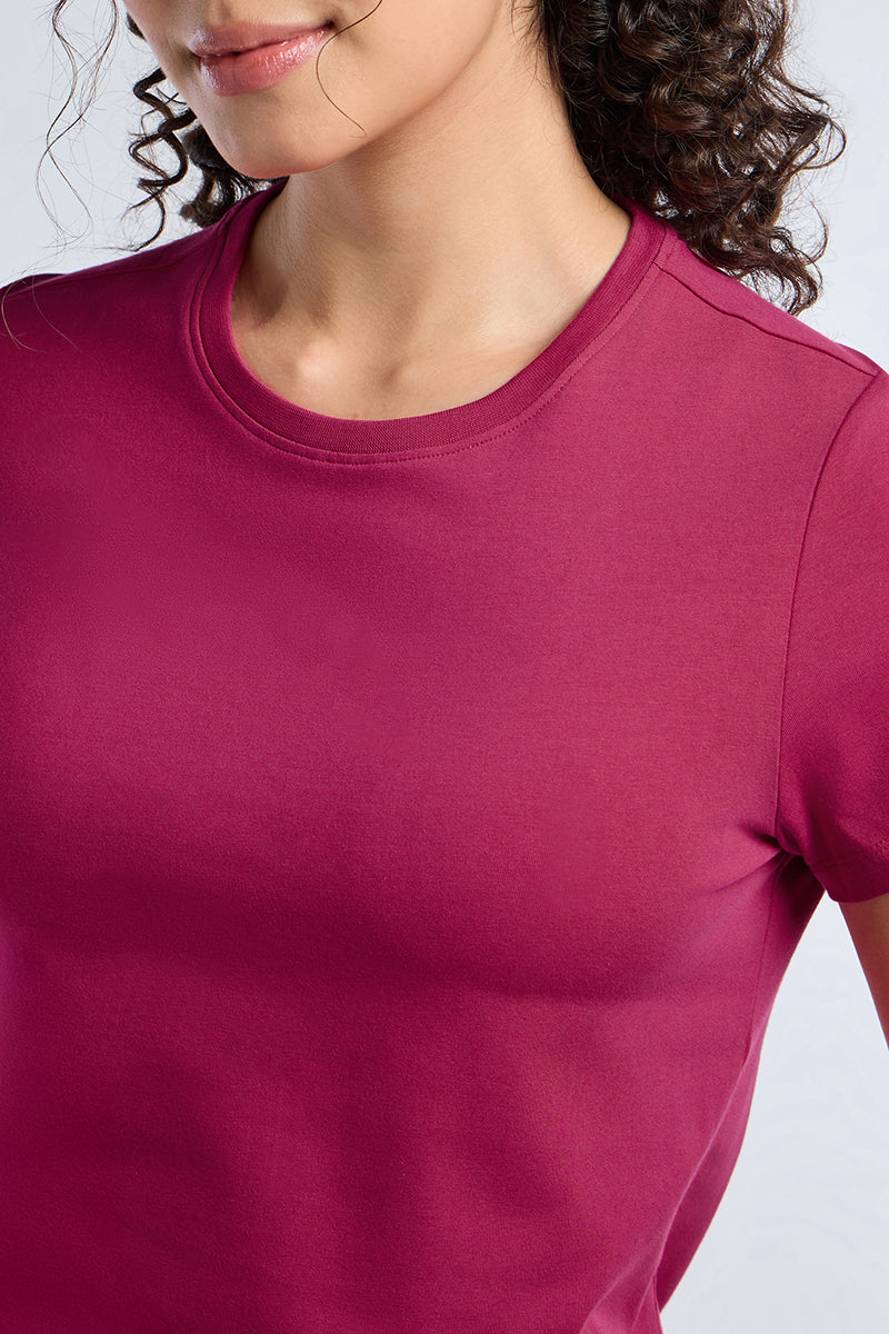 ESSENTIAL CREW NECK TEE - Granita