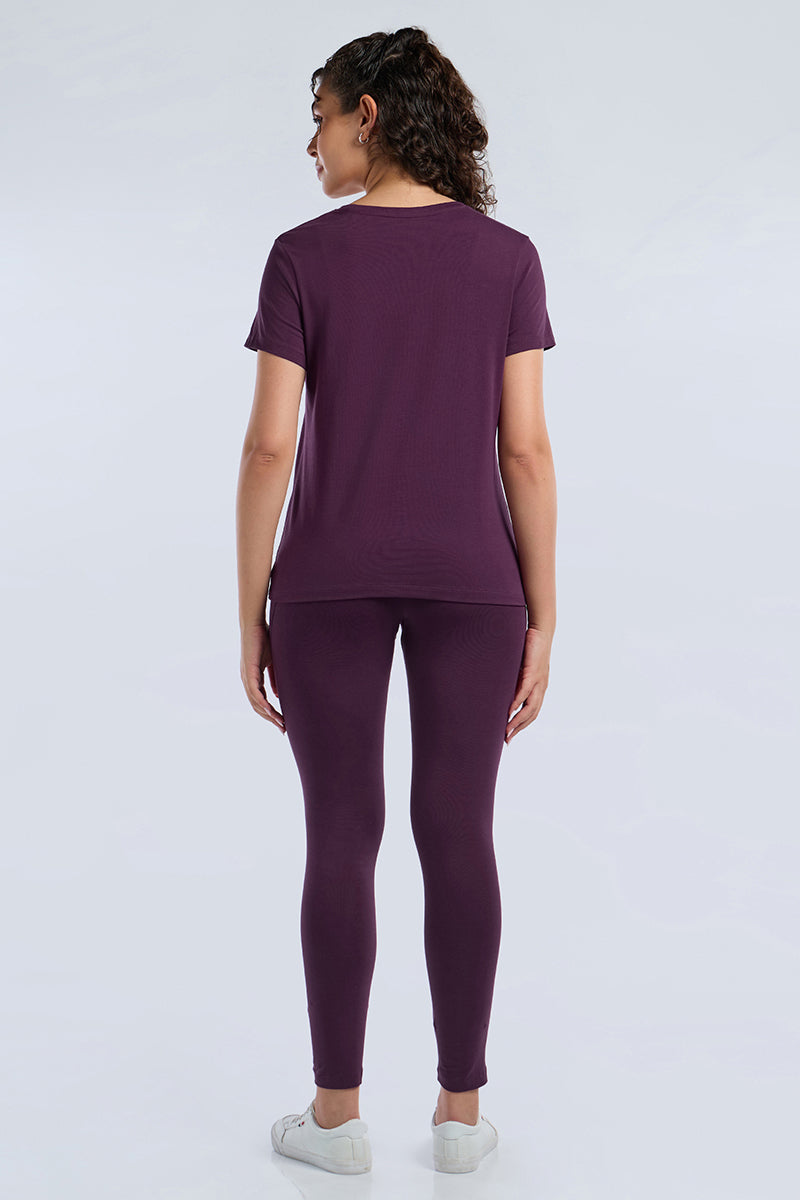 ESSENTIAL CREW NECK TEE - Winter Bloom
