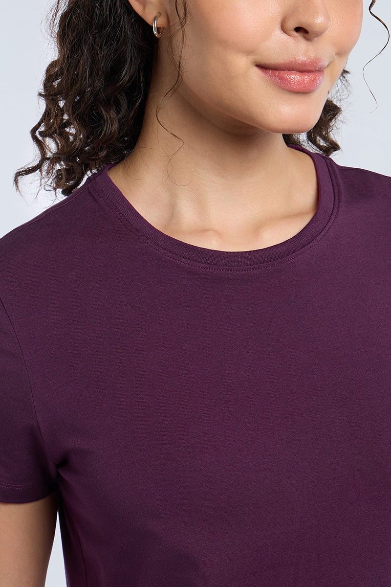 ESSENTIAL CREW NECK TEE - Winter Bloom