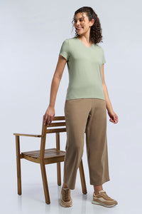 ESSENTIAL V NECK TEE - Desert Sage thumbnail 7