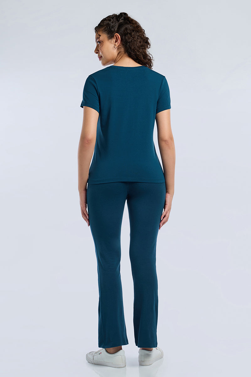 ESSENTIAL V NECK TEE - Sailor Blue - Image 3 of 6